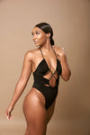 Black Wrap One piece